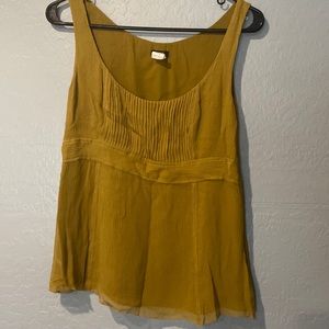 Yellow J. Crew tank top